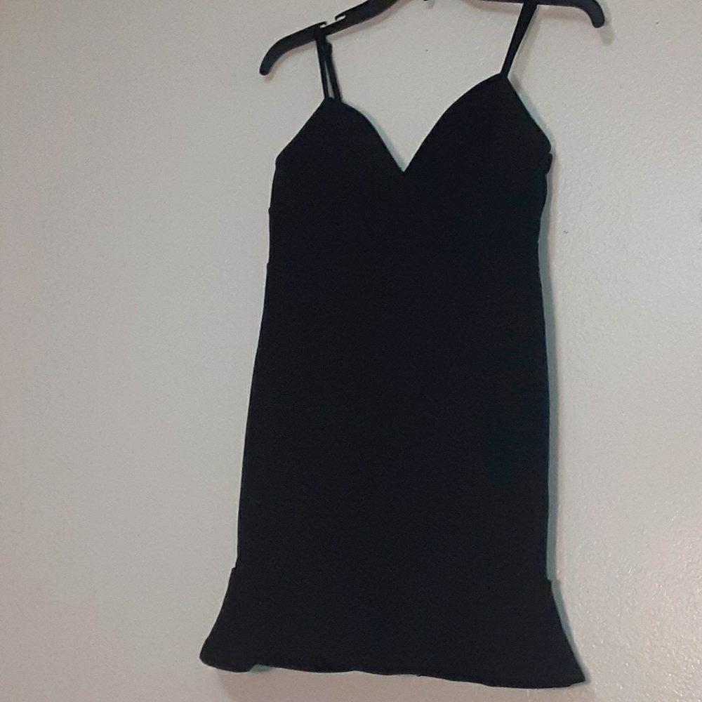 Black mini dress